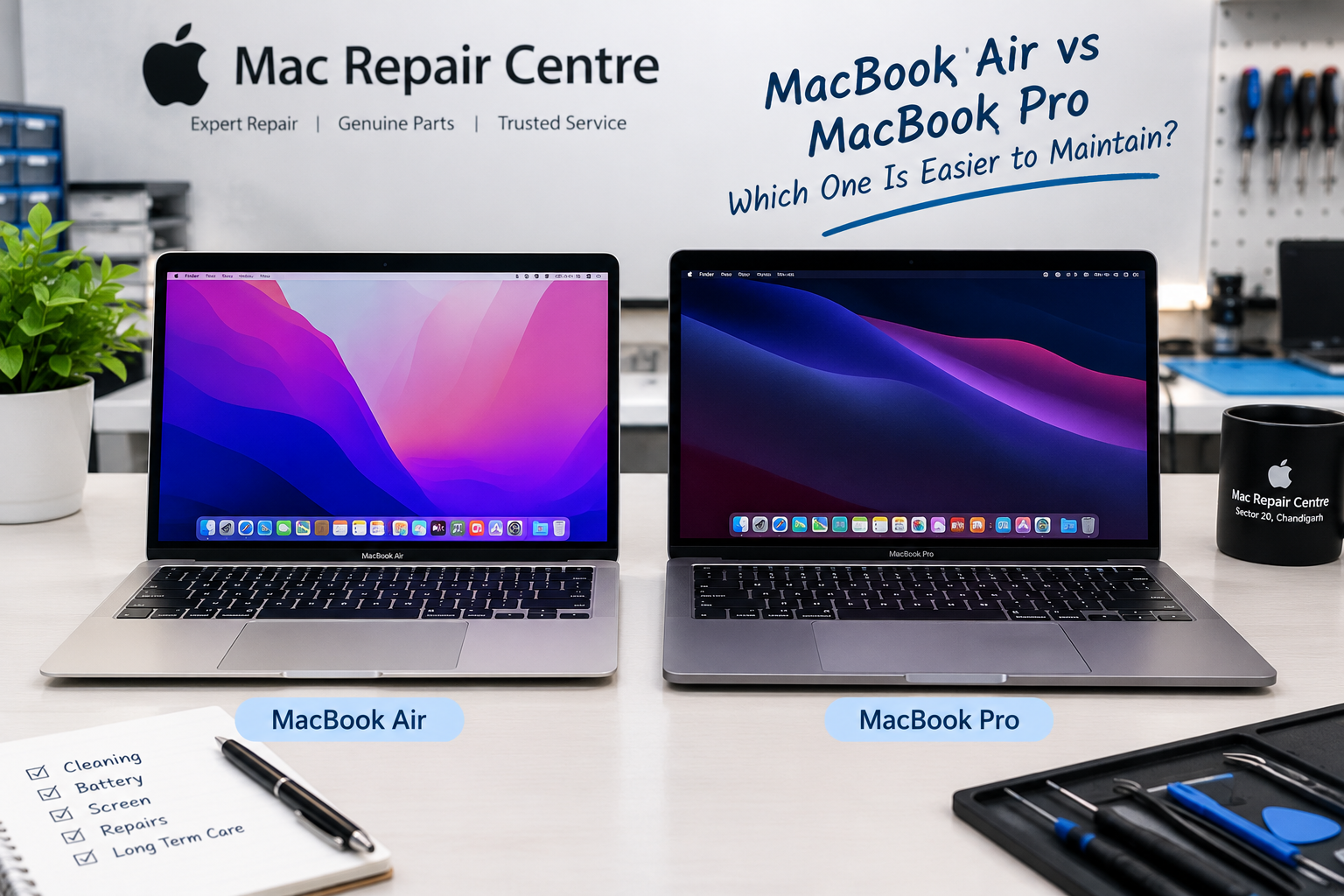 MacBook Air vs MacBook Pro maintenance
