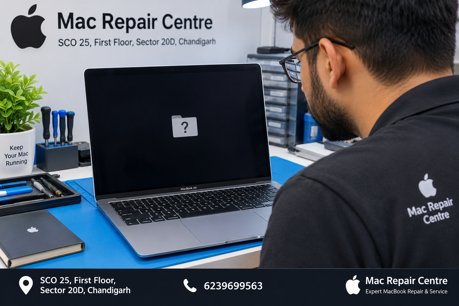 MacBook question mark folder